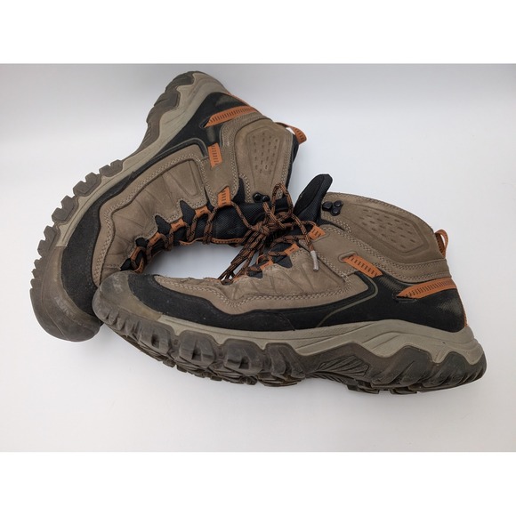 KEEN Targhee III Mid Waterproof Hiking Boots Mens 14 Brown Black 1030688 VG+ - Picture 12 of 13